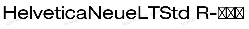 HelveticaNeueLTStd R字体转换